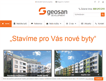 Tablet Screenshot of geosan-development.cz